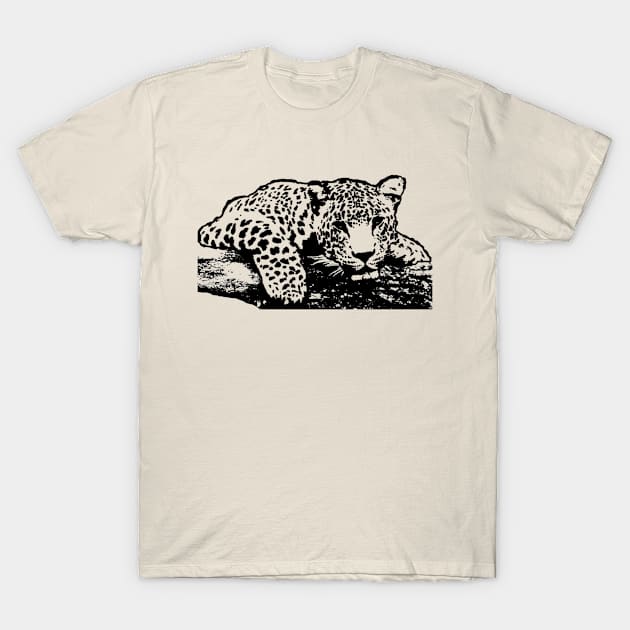 Leopard (see through) T-Shirt by Dragon Sales Designs 